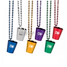 Plastic Shot Cup Beaded Necklace