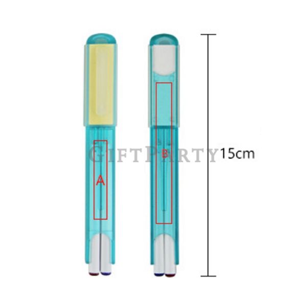 Advertising gifts, note pens custom, cheap gifts, custom advertising pens-便籤筆廣告筆雙色筆,Sticky notes bal
