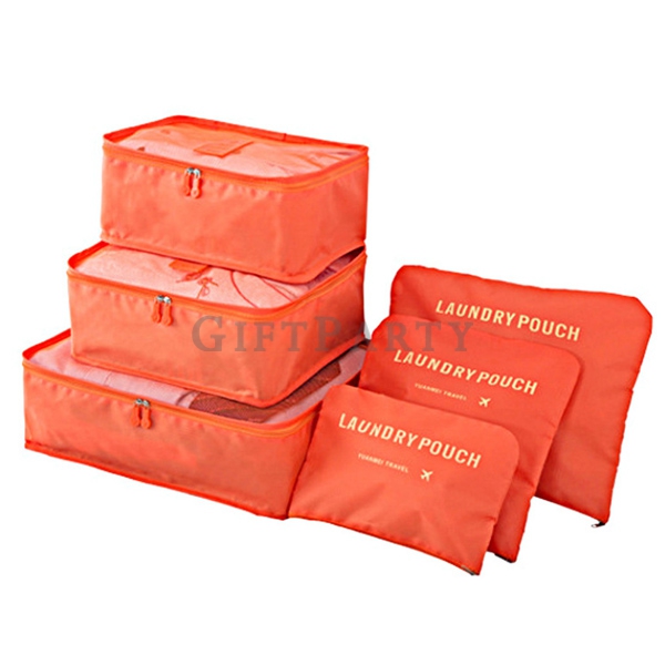 6 piece set Travel clothes storage bag-旅行收纳袋6件組,客製化禮品,時尚贈品,商務禮品,股東會贈品,股東會紀口,粉紅色收納包,禮品,贈品,