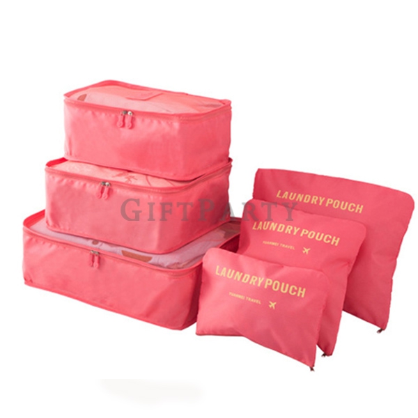 6 piece set Travel clothes storage bag-旅行收纳袋6件組,客製化禮品,時尚贈品,商務禮品,股東會贈品,股東會紀口,百貨週年慶贈品,