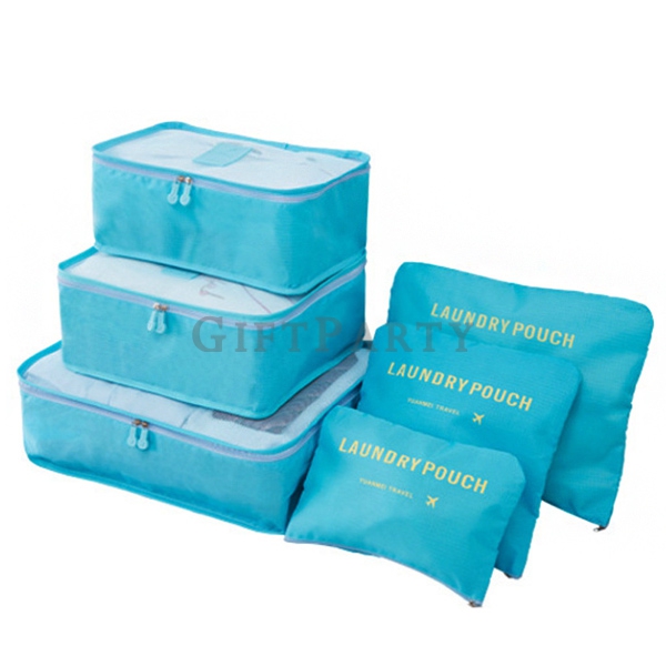 6 piece set Travel clothes storage bag-旅行收纳袋6件組,客製化禮品,時尚贈品,商務禮品,股東會贈品,股東會紀口,百貨週年慶贈品,