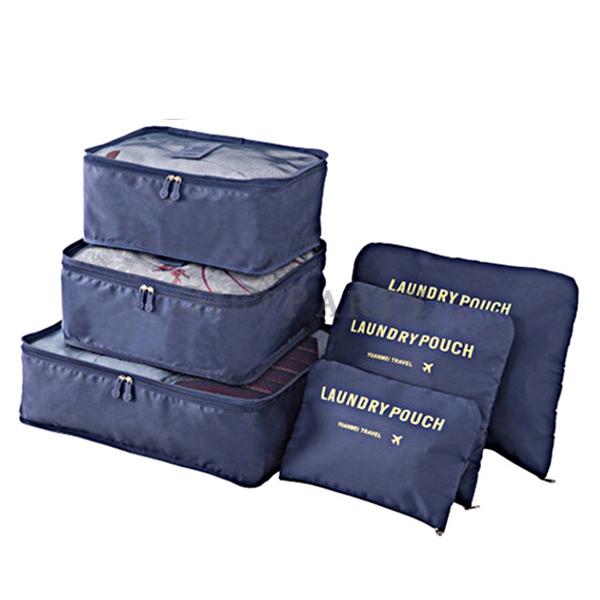 6 piece set Travel clothes storage bag-旅行收纳袋6件組,客製化禮品,時尚贈品,精品禮品,百貨週年慶贈品,