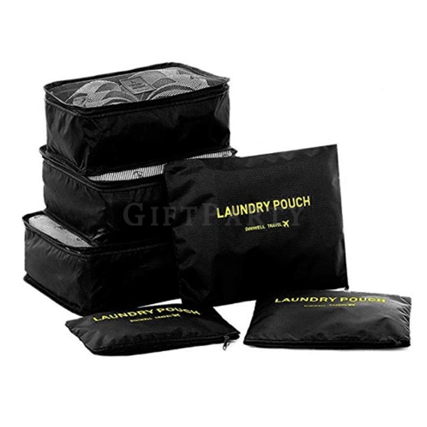 6 piece set Travel clothes storage bag-旅行收纳袋6件組,客製化禮品,時尚贈品,精品禮品,百貨週年慶贈品,