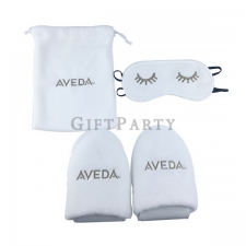 Comfortable travel set (eye mask, slippers, bag)