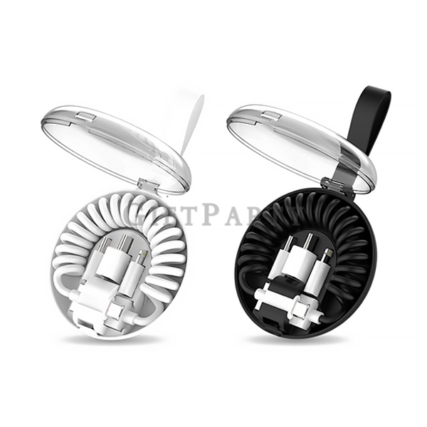 Advertising gifts, boutique gifts, custom logo gifts,多合一數據線轉接頭彈簧充電線