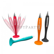 Silicone pen with sucker