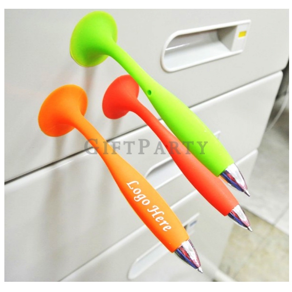 Silicone pen with sucker / rubber pen with sucker,硅膠吸盤廣告筆,通路贈品,展場贈品,小贈品,客製化禮品,企業贈品,禮品,贈品,通訊贈品,