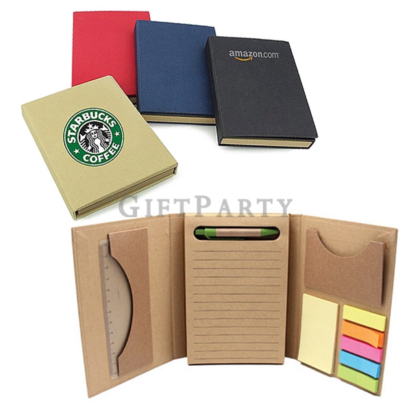 Eco Friendly Printed Recycled Notepad,牛仔筆記本套裝MEMO附筆,廣告贈品,促銷贈品,客製logo贈品,客製企業贈品,Advertising gifts, pro