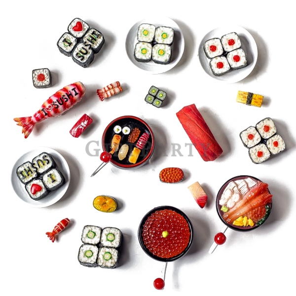 壽司造型,文創禮品,日式壽司紀念品,客製食物壽司冰箱貼磁鐵組