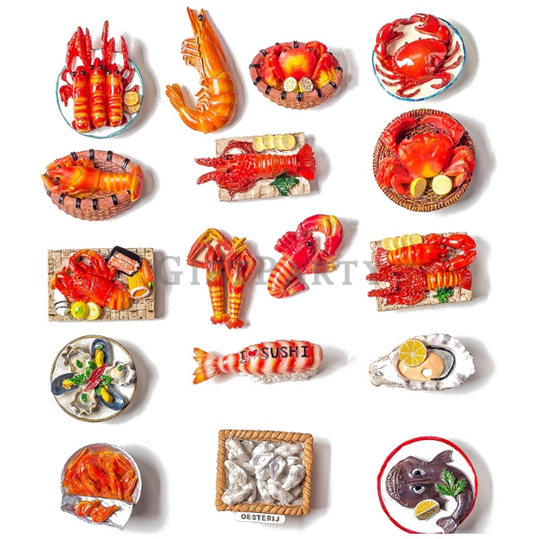 日本贈品,餐廳贈品,pizza贈品,pizza磁鐵,麵包造型,仿真磁鐵,食物造型紀念品,海鮮龍蝦pizza樹脂冰箱貼,贈品, Advertising gifts, promotional gifts,