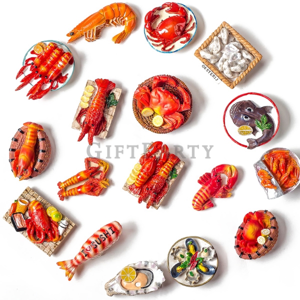 日本贈品,餐廳贈品,pizza贈品,pizza磁鐵,麵包造型,仿真磁鐵,食物造型紀念品,海鮮龍蝦pizza樹脂冰箱貼,贈品, Advertising gifts, promotional gifts,