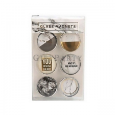 Marble glass magnet set