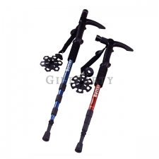 5LED retractable aluminum trekking pole