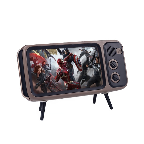 Retro TV styling mobile phone bracket speaker,復古電視手機支架藍芽音箱, Advertising gifts, promotional gifts, cu