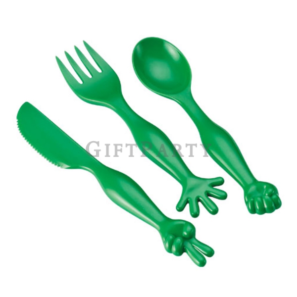 plastic kitchen tableware for kids ,兒童禮品,兒童贈品,可愛餐具組,禮品,選舉贈品,手勢兒童餐具,Advertising gifts, promotional gi