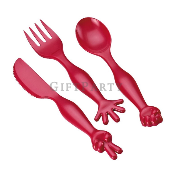 plastic kitchen tableware for kids ,兒童禮品,兒童贈品,可愛餐具組,禮品,選舉贈品,手勢兒童餐具,Advertising gifts, promotional gi