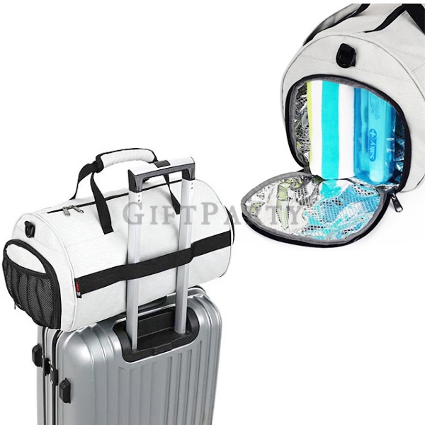 Custom travel luggage bags swimming yoga outdoor sports gym bag latest model mens duffel,圓筒獨立鞋袋旅行包運動