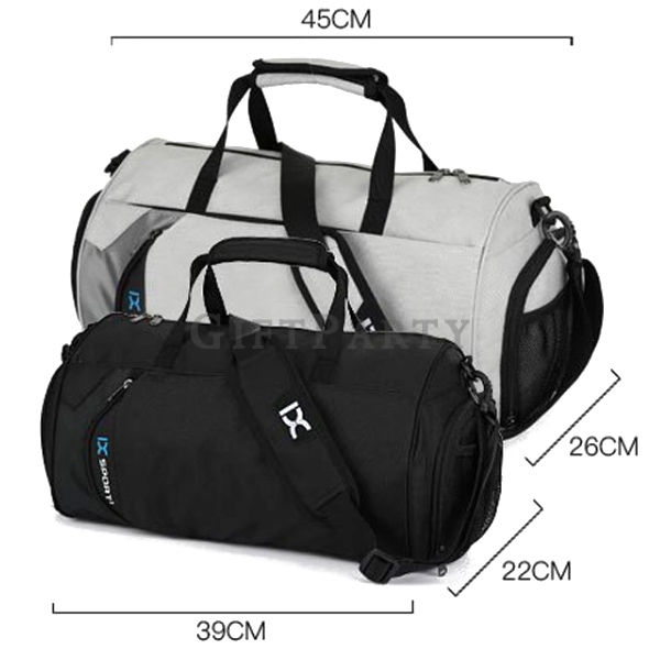 Custom travel luggage bags swimming yoga outdoor sports gym bag latest model mens duffel,圓筒獨立鞋袋旅行包運動