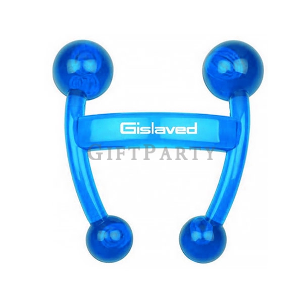 H shaped 4 points handheld self  massager,塑料H型四點指壓按摩器2
