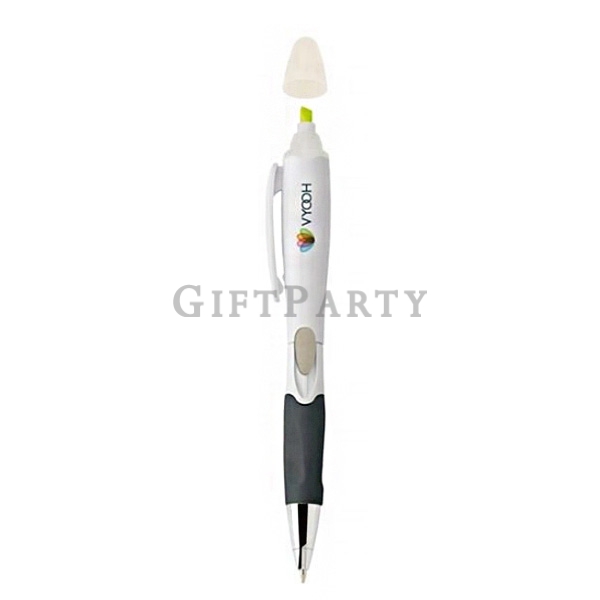 Plastic fluorescent pen + ball pen,禮品,贈品,螢光筆,紀念品,學生贈品,銀行贈品,選舉贈品,2in1螢光筆+原子筆,Advertising gifts,Custom