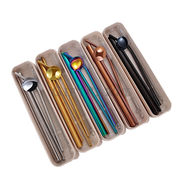 304 Stainless Steel Drinking straws set,不鏽鋼吸管,禮品,廣告贈品,品牌贈品,企業贈品,304不鏽鋼吸管六件組(盒裝),environmental gifts,
