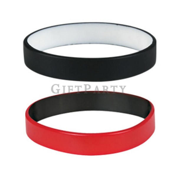 Silicone bracelet inside and outside two-color ,硅膠運動手環內外圈雙色,運動手環,路跑贈品,廣告贈品,促銷贈品,馬拉松贈品,矽膠手環,Sports br