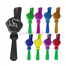 Finger shaped plastic shaking cheering toy hand clapper