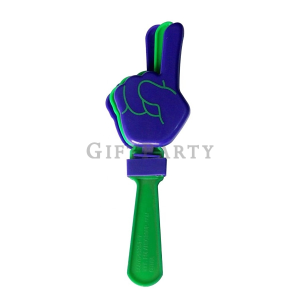 Finger shaped plastic shaking cheering toy hand clapper塑料手勢造型手拍板,選舉造型贈品,1號手勢,手指造型手拍板,選舉拜票手指,選舉禮品,展場贈