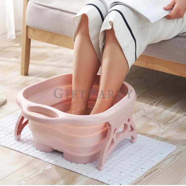 Collapsible plastic folding foldable footbath basin,foot wash basin,footbath bucket-可折疊泡腳桶按摩腳底足浴,去體內