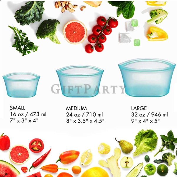 High quality food-grade silicone zipper dishes bowl ,股東會贈品 ,股東會紀念品 ,禮品 ,實用贈品 ,百貨贈品 ,可微波矽膠食物保鮮袋保鮮碗杯三件