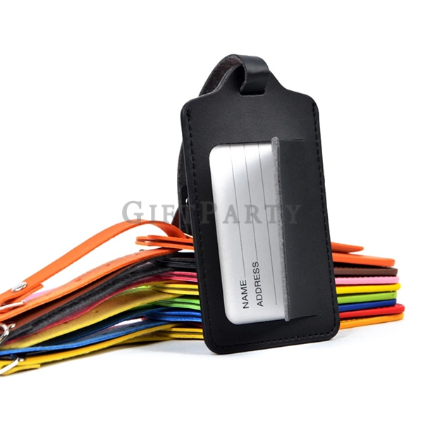 Custom Luggage Tag PU Leather Baggage Tag,廉價贈品,展場贈品,旅行贈品,廣告贈品,促銷贈品,30元贈品,PU皮革行李吊牌,  Advertising gift