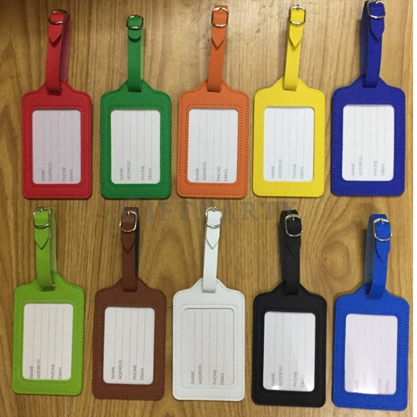 Custom Luggage Tag PU Leather Baggage Tag,廉價贈品,展場贈品,旅行贈品,廣告贈品,促銷贈品,30元贈品,PU皮革行李吊牌,  Advertising gift