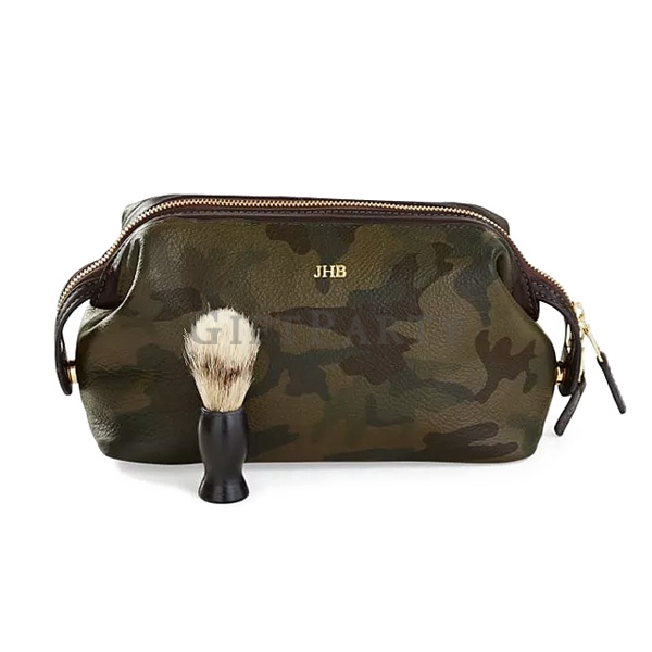 Leather cosmetic bag, storage bag,潮牌贈品,日本贈品,雜誌附錄,禮品,贈品,高品質贈品,精品贈品,股東會贈品,皮革化妝包迷彩