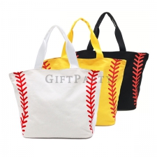 Baseball shape large size tote