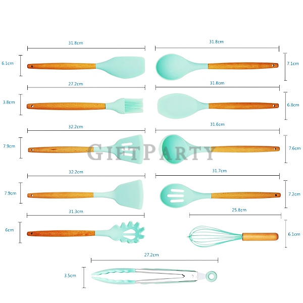 11 piece set high temperature Silicone kitchen  cooking set with ring,百貨禮品,品牌禮品,股東會禮品,vip禮品,-食品級矽膠廚具