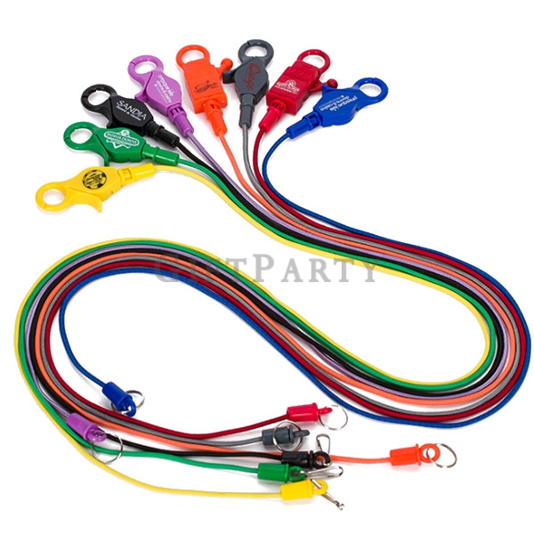 Casino bunge cord,賭場籌碼繩,彈力掛繩龍蝦扣, anti-lost bungee cord with plastic clips