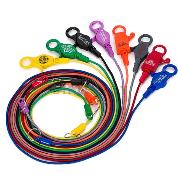 Casino bunge cord,賭場籌碼繩,彈力掛繩龍蝦扣, anti-lost bungee cord with plastic clips