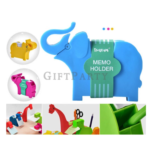 大象便條紙,大象筆筒便簽盒,動物筆筒便簽座-紙夾,Elephant note paper, elephant pen holder note box