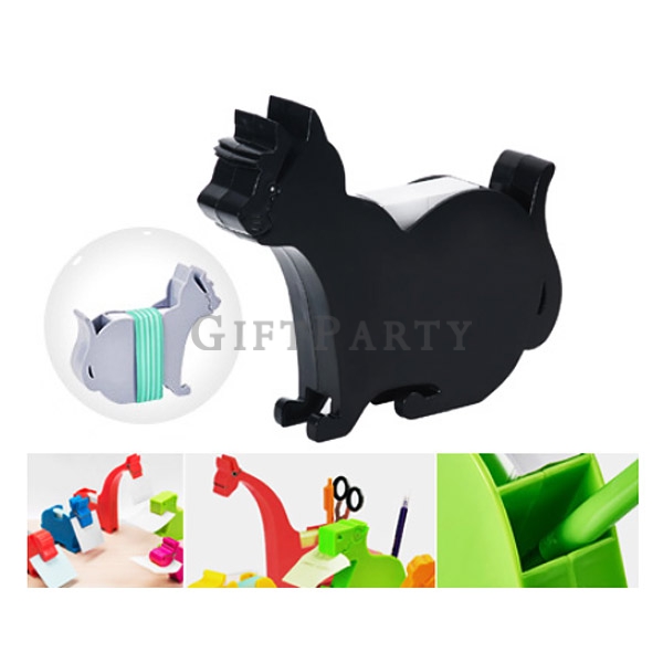 貓咪便條紙,貓咪造型筆筒,動物筆筒便簽座-紙夾,Cat note paper, cat shape pen holder,