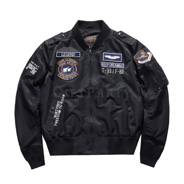 鋼鐵外套,飛行外套棒球外套客製臂章logo,飛行外套,空軍外套, patched bomber jacket,Flight Man's Suede Bomber Jacket