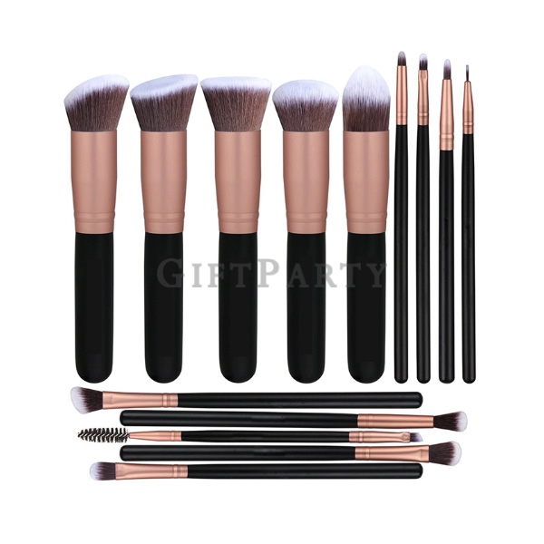 14pcs Make Up Brushes Wood Handle,彩妝贈品,網紅贈品,品牌贈品,博主贈品,客製贈品,vip禮品,時尚禮品,彩妝刷具14件套木柄, Brush Set, Makeup 