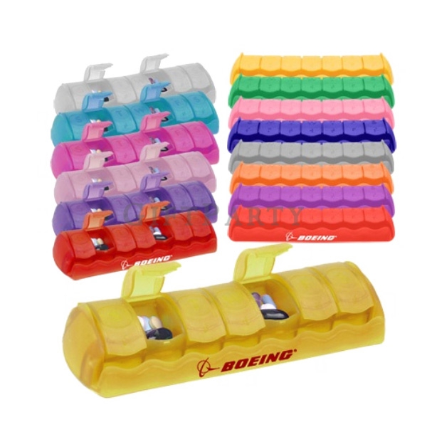 PP plastic 7 days daily pill box ,PP塑料七日藥盒,Pill Box, PP Plastic Seven Day Pill Box, 7 Block Pill Box