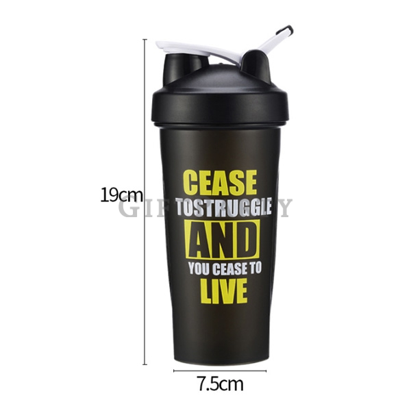 Sports Protein Powder Shake Cup Milkshake Cup Outdoor Portable Mixing Plastic Water Shake Cup,Milksh