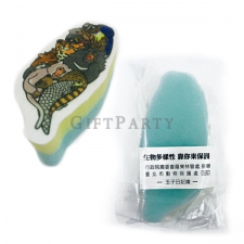 Custom shaped sponge (color printing)