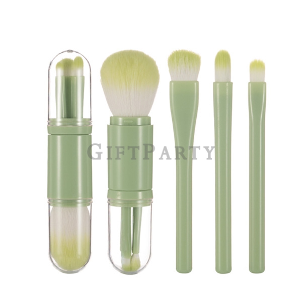 4in1 retractable makeup brush makeup brush set,彩妝贈品,客製女性贈品,百貨公司贈品,四合一化妝刷伸縮刷具