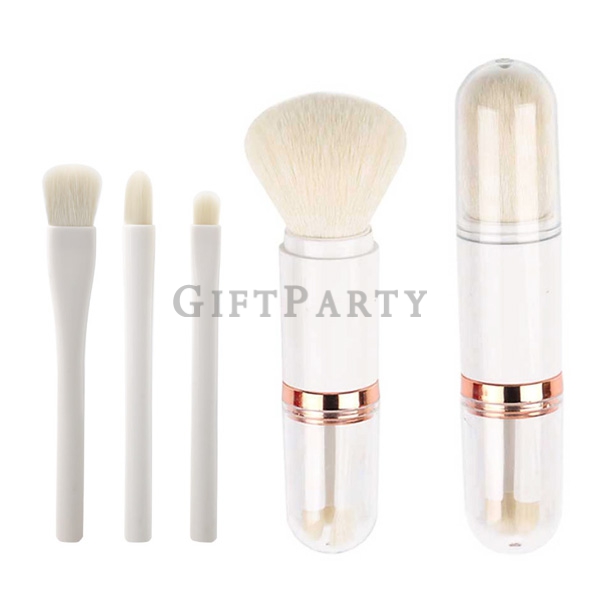 4in1 retractable makeup brush makeup brush set,彩妝贈品,客製女性贈品,百貨公司贈品,四合一化妝刷伸縮刷具