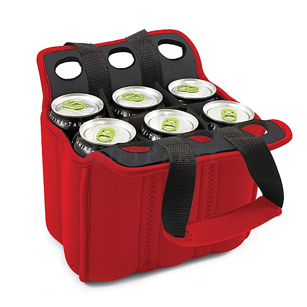 啤酒贈品,啤酒保冷袋,啤酒紀念品,Neoprene 6 Pack Bottle Cooler Bag Beer Bottle Holder Carrier,6 Pack Bottle Bag Neop
