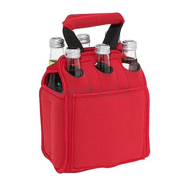 啤酒贈品,啤酒保冷袋,啤酒紀念品,Neoprene 6 Pack Bottle Cooler Bag Beer Bottle Holder Carrier,6 Pack Bottle Bag Neop
