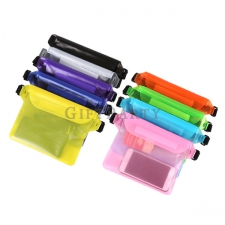 Outdoor three-layer sealed waterproof mobile phone belt bag