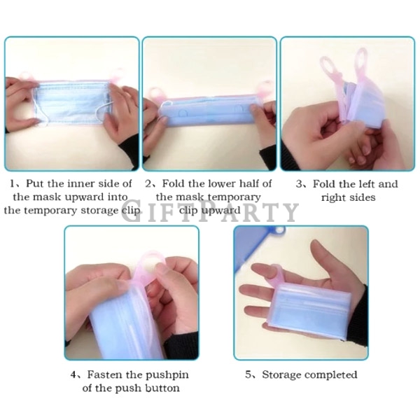 Silicone mask storage clip, mask clip, mask storage clip, mask storage bag, silicone mask temporary 